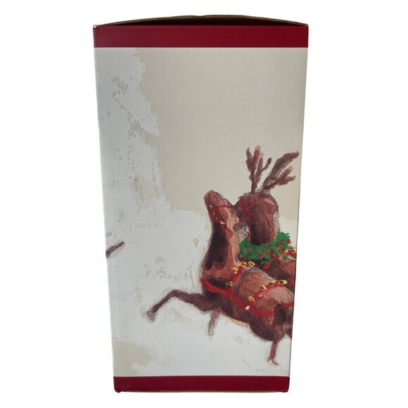 Williams Sonoma Santa Reindeer Christmas Mugs Set of 4 Holiday Coffee Cups- New - Picture 7 of 10